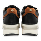 Lotus Moore Womens Wedge Animal Print Sneakers (Size 4) - Black & White_8504111_3