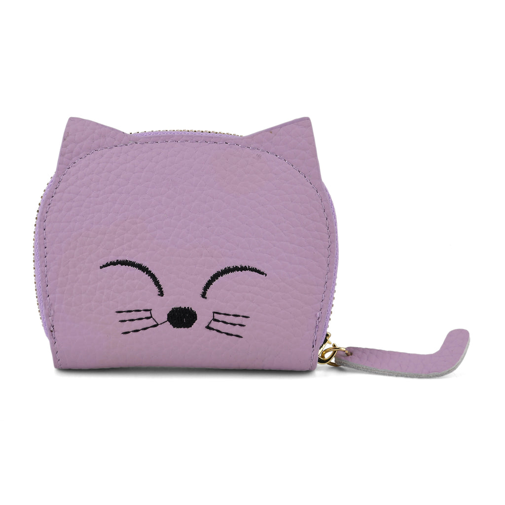 Leather Patterned Wallet (Size 10x9x2 ) - Purple_8504776