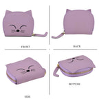 Leather Patterned Wallet (Size 10x9x2 ) - Purple_8504776_4