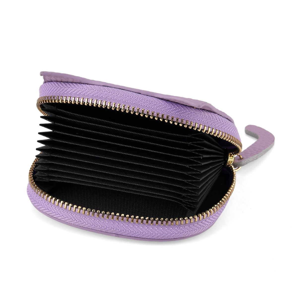 Genuine Leather RFID Blocking Novelty Cat Wallet - Purple V32519982 6