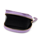 Leather Patterned Wallet (Size 10x9x2 ) - Purple_8504776_5