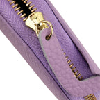 Leather Patterned Wallet (Size 10x9x2 ) - Purple_8504776_6