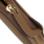 Genuine Leather RFID Blocking Novelty Cat Wallet - Khaki_8504779_6