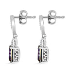 D'Joy Mystic Topaz & White Zircon Earring with Push Back in Rhodium Overlay Sterling Silver 4.06 Ct._8505709_3