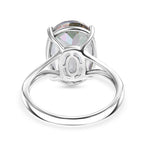 D'Joy Mystic Topaz Solitaire Ring in Rhodium Overlay Sterling Silver  7.25 Ct._8505780_4