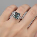 D'Joy Mystic Topaz & White Zircon Ring in Rhodium Overlay Sterling Silver 4.47 Ct._8505811_1