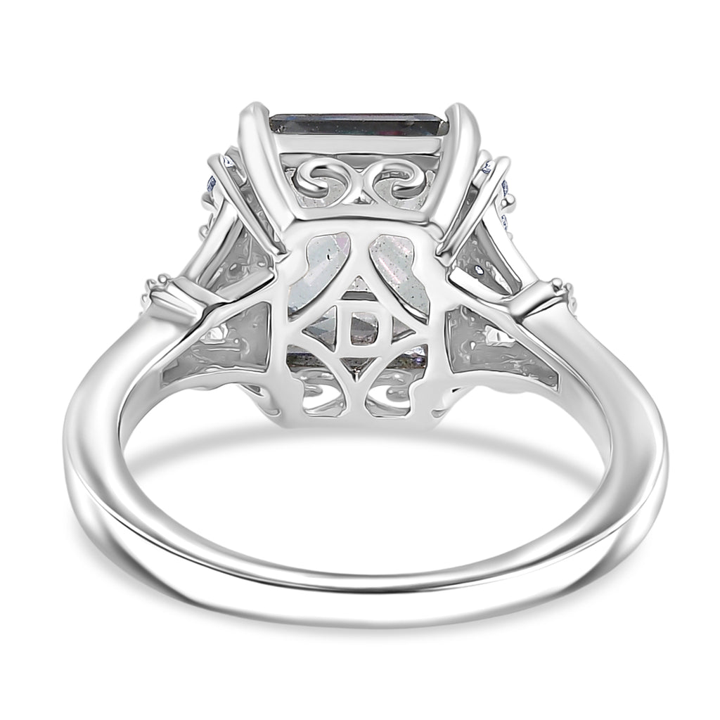 D'Joy Mystic Topaz & White Zircon Ring in Rhodium Overlay Sterling Silver 4.47 Ct._8505811_4