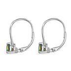 D'Joy Mystic Topaz Solitaire Lever Back Earring in Platinum Overlay Sterling Silver 1.08 Ct._8505868_3