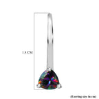 D'Joy Mystic Topaz Solitaire Lever Back Earring in Platinum Overlay Sterling Silver 1.08 Ct._8505868_4