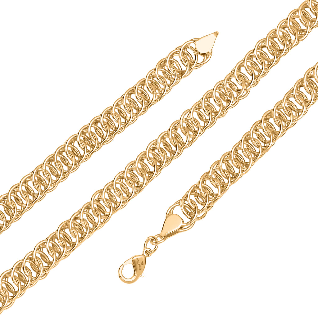 EverTrue Bronzella Collection - Infinity Link Necklace (Size -20) with Lobster Clasp in 18K Yellow Gold Plating_8505875_3