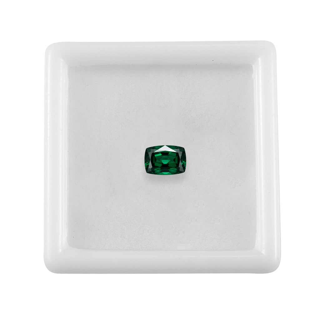 Green Cubic Zirconia Cushion Cut 7X5 mm Gemstone, 1.85 Ct_8505911_3