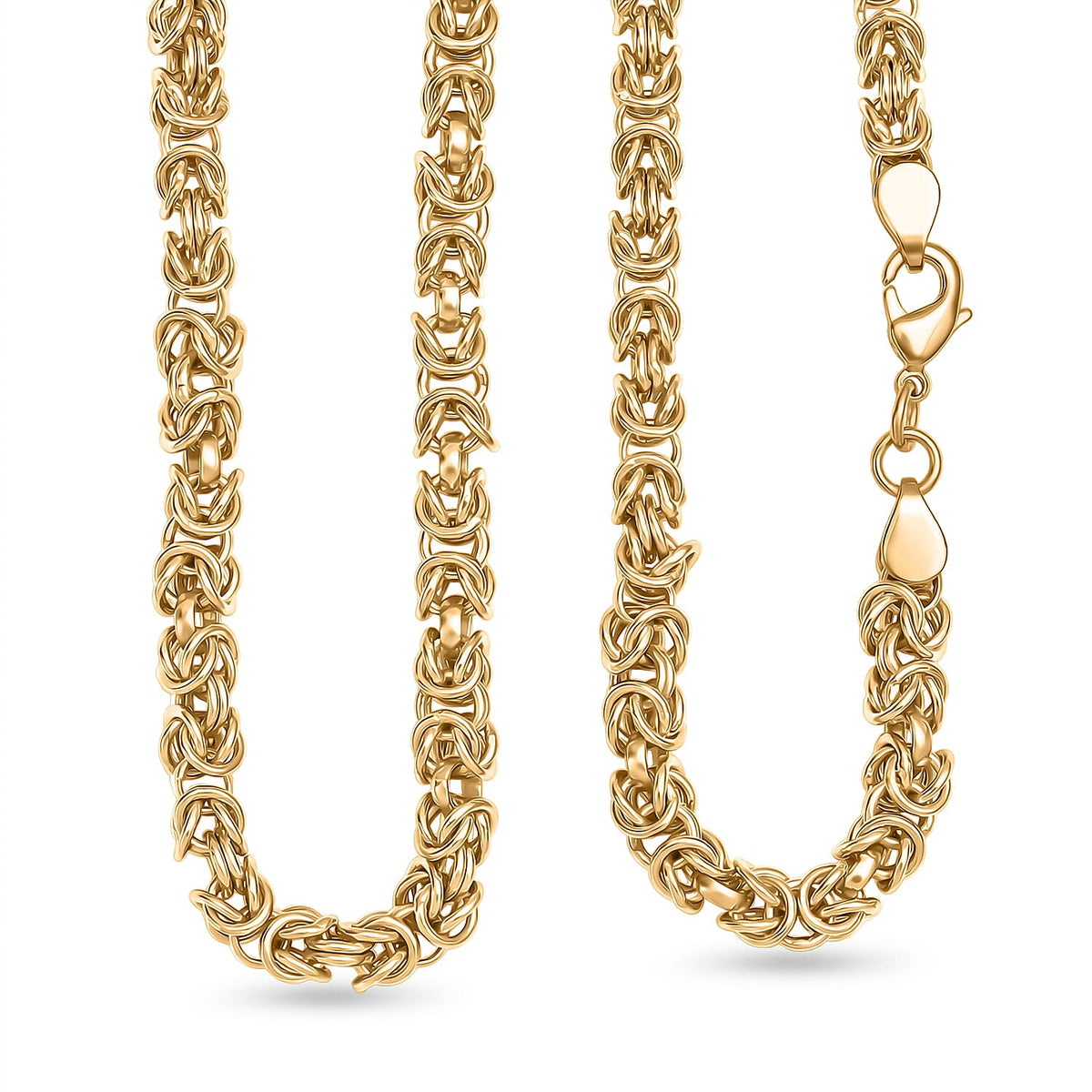 EverTrue Bronzella Collection - Handmade Byzantine Necklace (Size - 20)  in 18K Yellow Gold Plating 8505929 0
