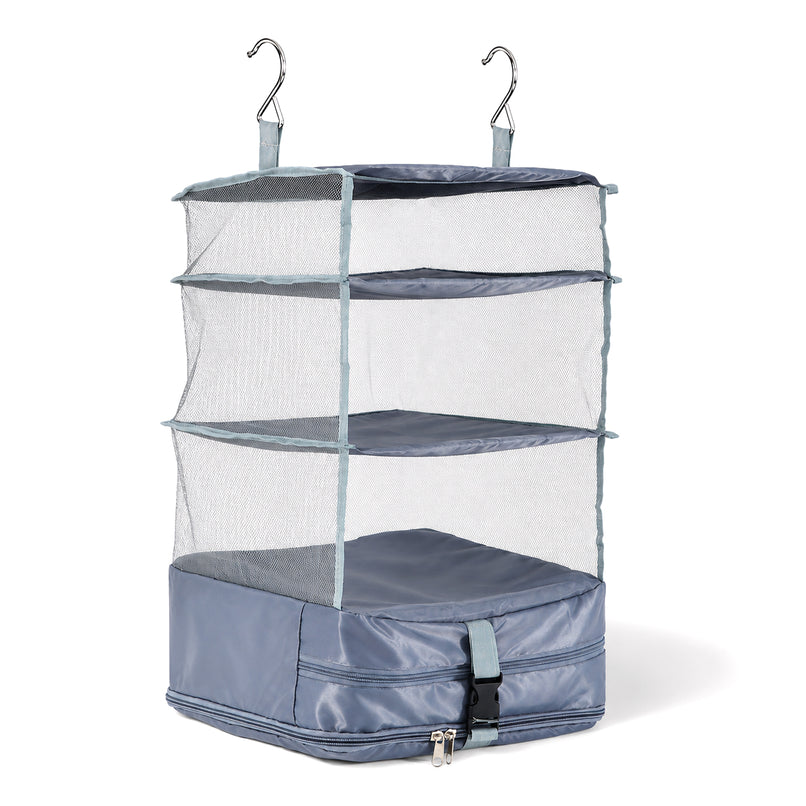 Patterned Storage Box (Size 30x22x5 cm) - Grey_8506328