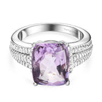 Pink Amethyst Solitaire Ring 4.35 Ct._8507066