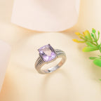 Pink Amethyst Solitaire Ring 4.35 Ct._8507066_2