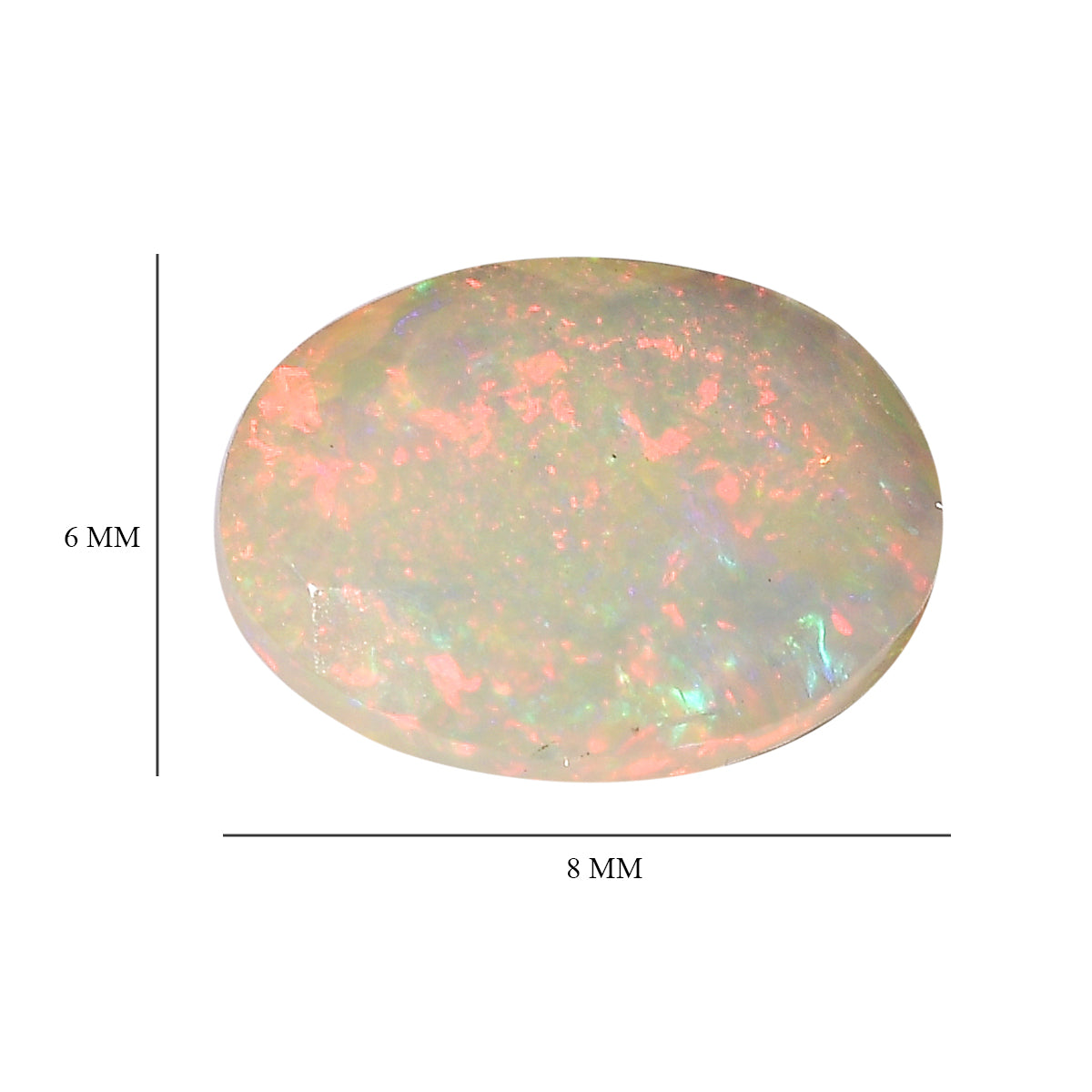 Ethiopian Opal Oval Cut Cut 8X6 mm Gemstone V32526712 4