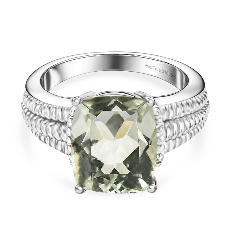 Green Amethyst Solitaire Ring 3.98 Ct._8507110