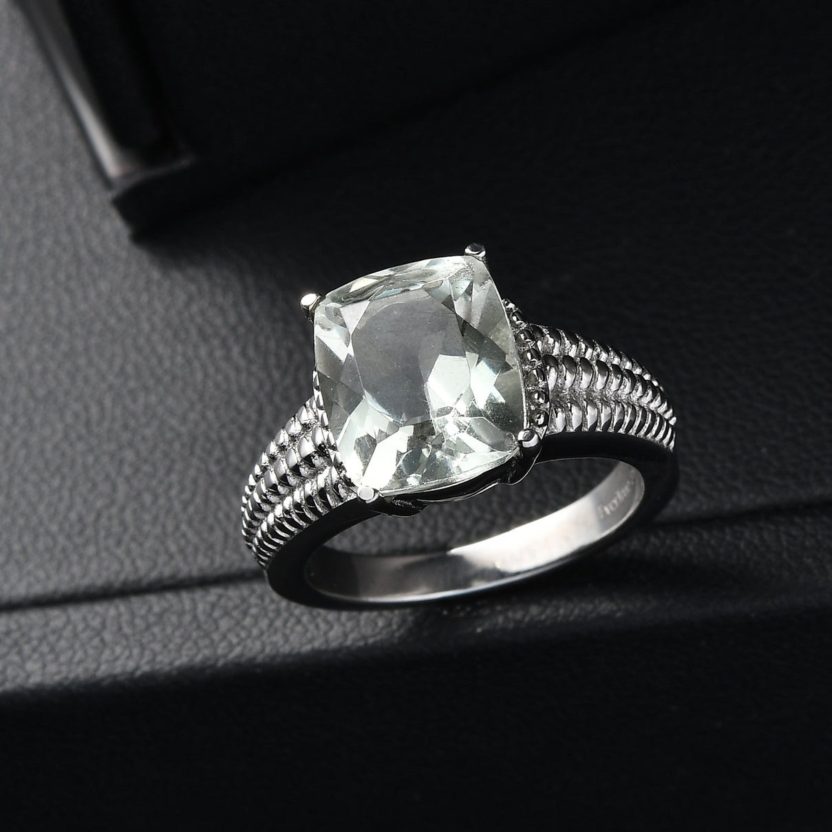 Green Amethyst Solitaire Ring 3.98 Ct. V32358904 3