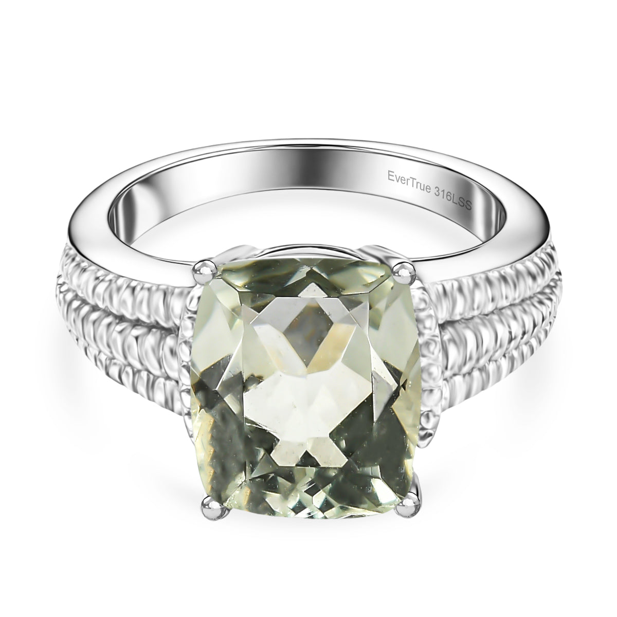 Green Amethyst Solitaire Ring 3.98 Ct. V32361065 0