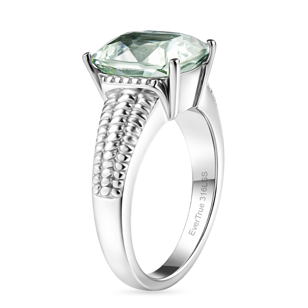 Green Amethyst Solitaire Ring 3.98 Ct. V32353946 4