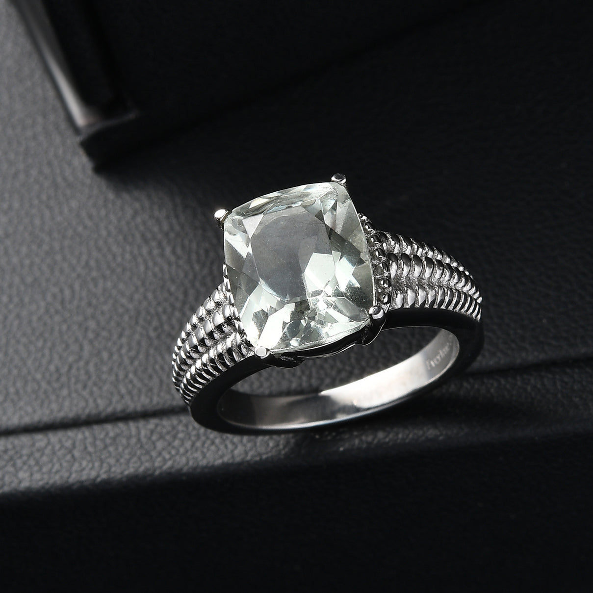 Green Amethyst Solitaire Ring 3.98 Ct. V32370718 3
