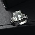 Green Amethyst Solitaire Ring 3.98 Ct._8507114_2
