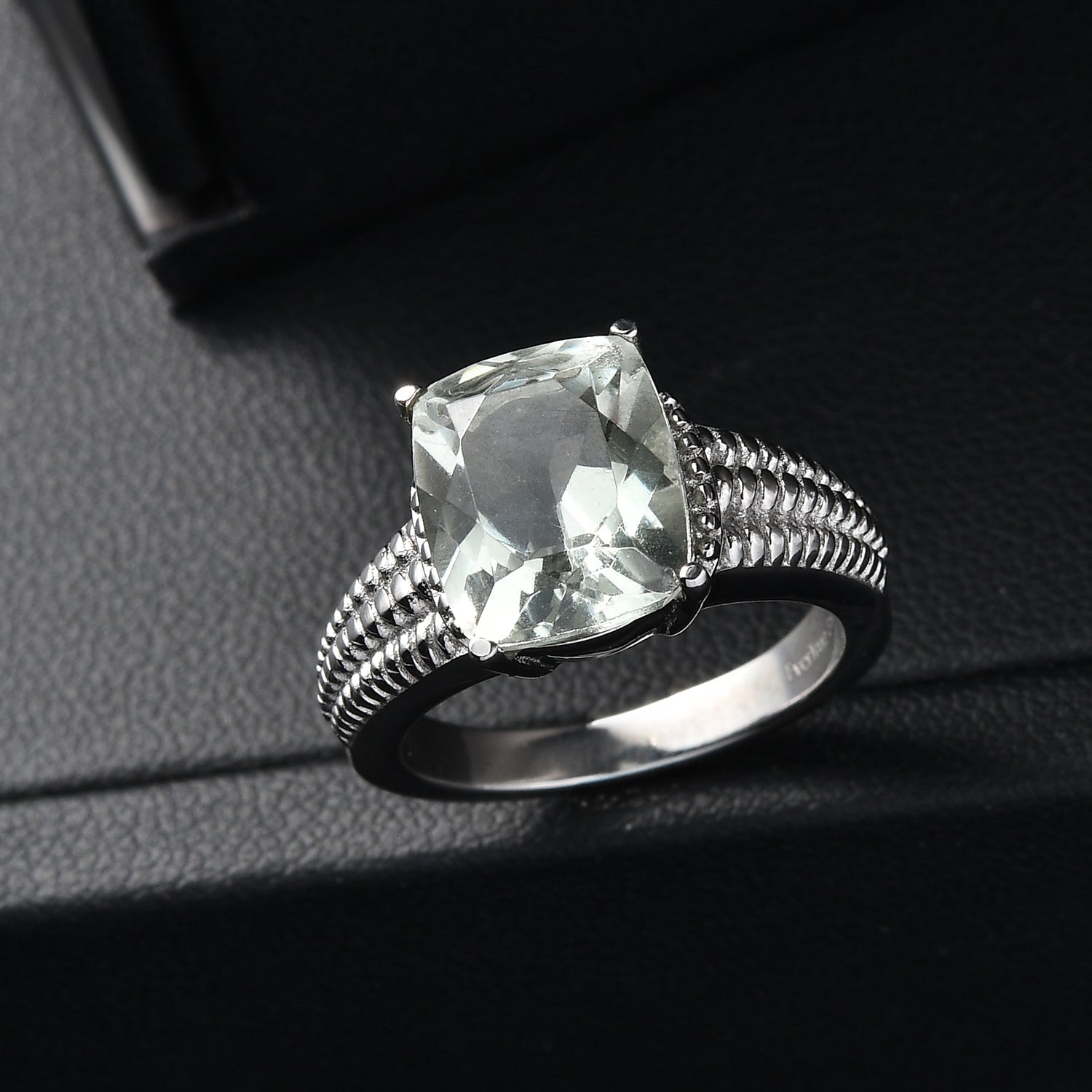 Green Amethyst Solitaire Ring 3.98 Ct. V32362387 3