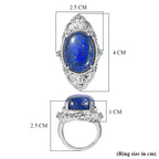 EverTrue - Lapis Lazuli & Blue Cubic Zirconia Ring 17.50 Ct._8507129_5