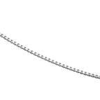 Close Out Deal - Rhodium Overlay Sterling Silver Box Chain (Size - 20) with Spring Ring Clasp_8507346_4