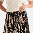 La Marey Print Buttoned Skirt (Size - S/M, 8-14) - Black & Light Brown_8507927_4