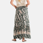 La Marey Print Buttoned Skirt (Size - L/XL, 16-22) - Green_8507980_2