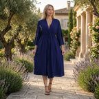 La Marey Womens 100% Viscose Long Kimono (One Size) - Blue_8508040_1