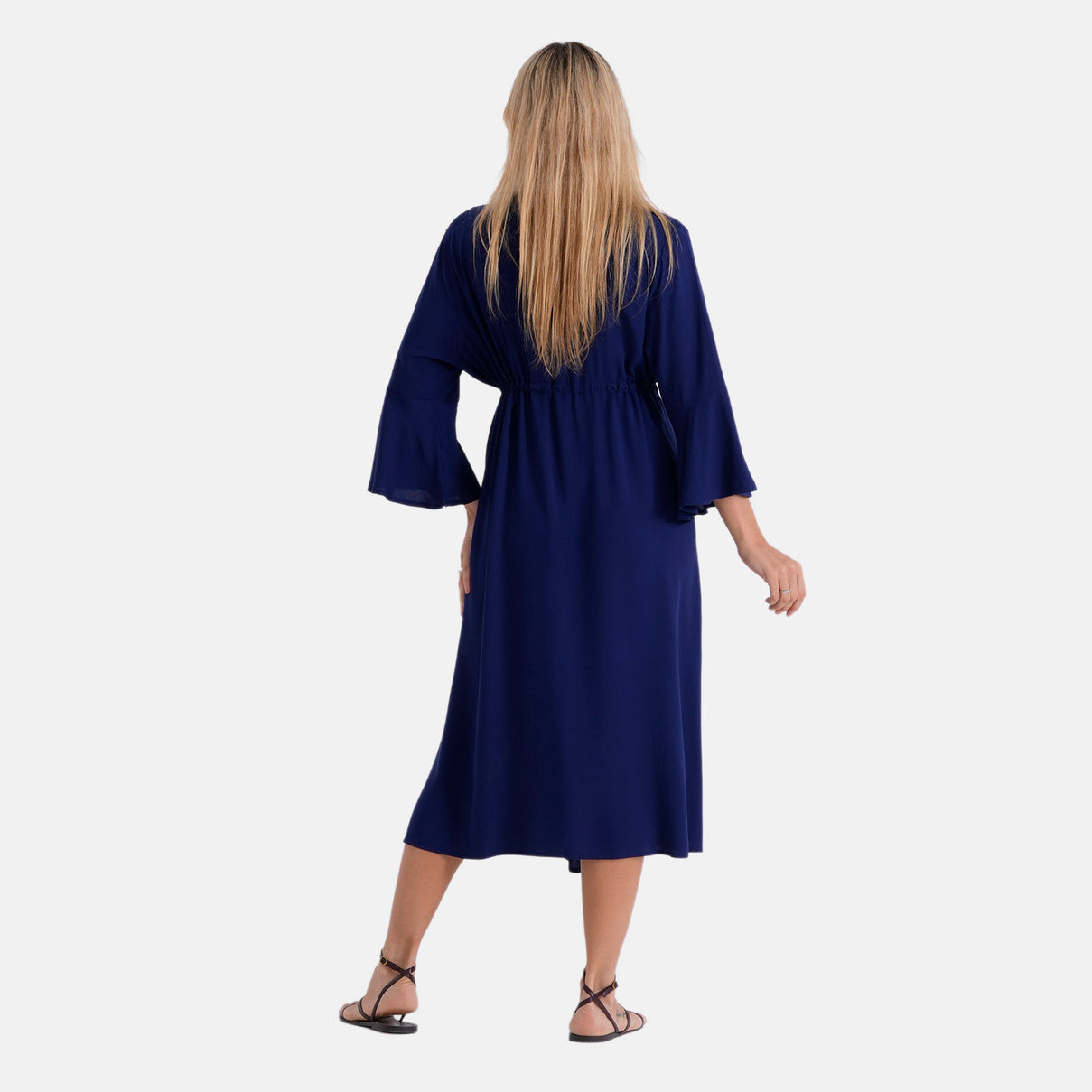 La Marey Womens 100% Viscose Long Kimono (One Size) - Blue 8508040 2