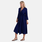 La Marey Womens 100% Viscose Long Kimono (One Size) - Blue_8508040_3