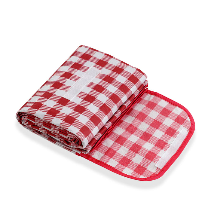 Waterproof And Moisture-Proof Picnic Mat (2 x 2M) - Red &amp; White 8508042 2