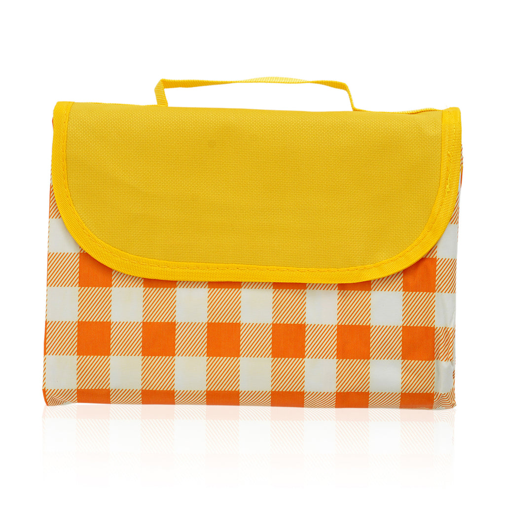 Waterproof And Moisture-Proof Picnic Mat (2 x 2M) - Yellow & Orange_8508043