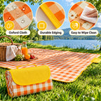 Waterproof And Moisture-Proof Picnic Mat (2 x 2M) - Yellow & Orange_8508043_2
