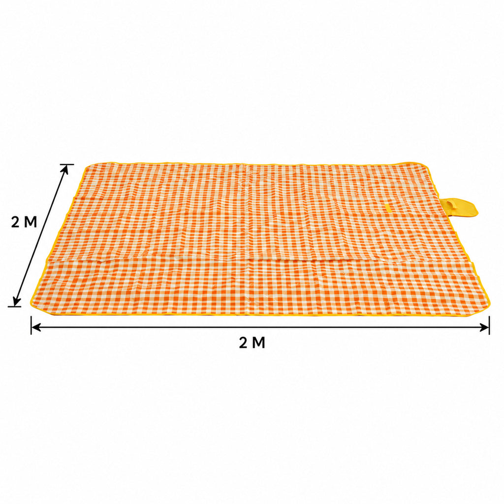 Waterproof And Moisture-Proof Picnic Mat (2 x 2M) - Yellow & Orange_8508043_5