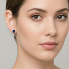 Close Out Deal- 14K Yellow Gold Premium Tanzanite Solitaire Stud Earring with Push Back 2.20 Ct._8508091_1