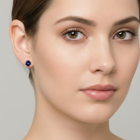 Close Out Deal- 14K Yellow Gold Premium Tanzanite Earring 2.20Ct. 8508091 2