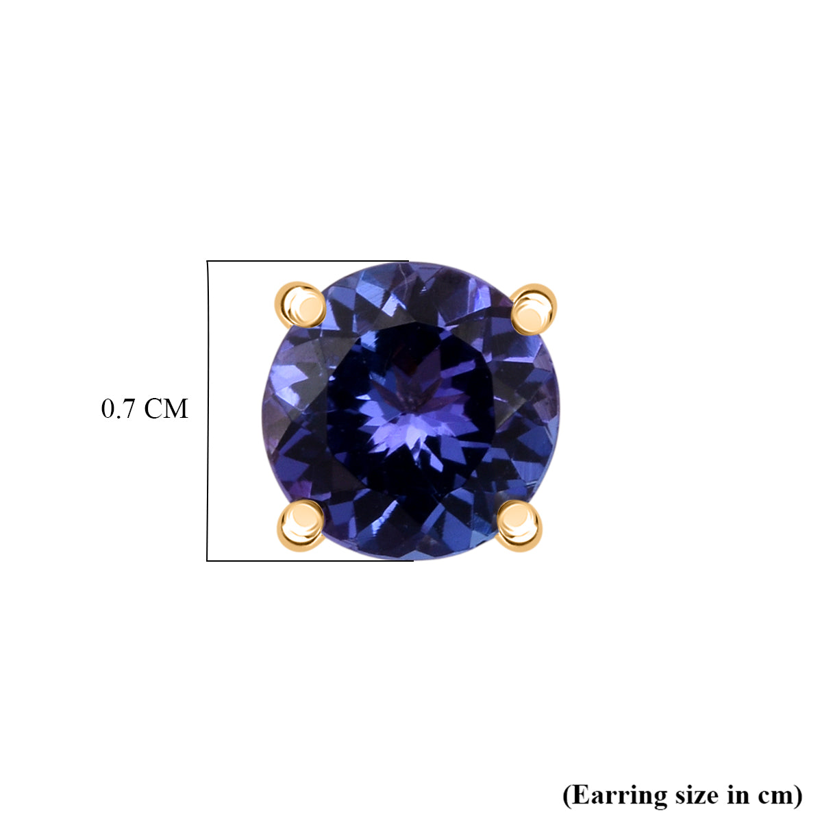 Close Out Deal- 14K Yellow Gold Premium Tanzanite Earring 2.20Ct. 8508091 4