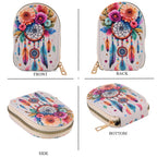Multicolour Feather & Dreamcatcher Print RFID Card Wallet_8508209_4