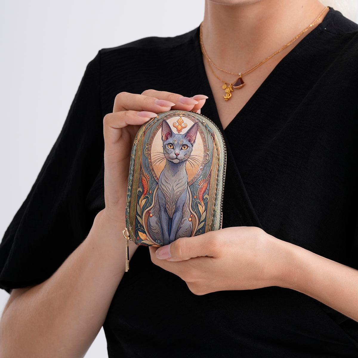 Floral RFID Protected Card Wallet V32612385 4