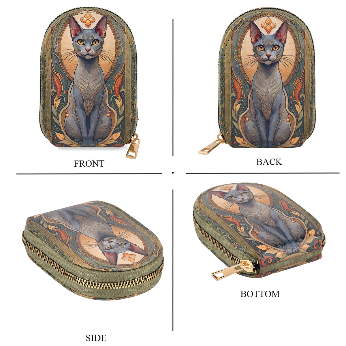 Floral RFID Protected Card Wallet V32612385 5