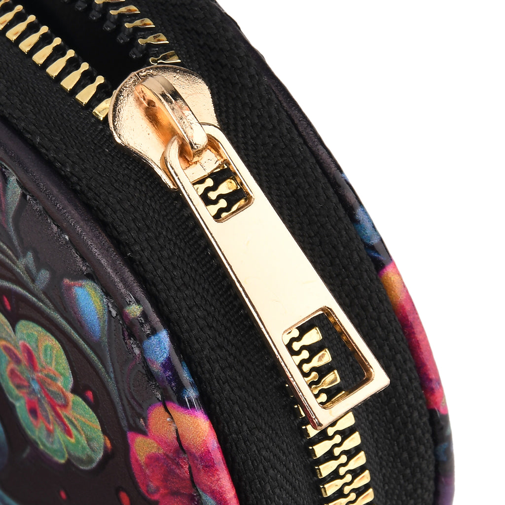 Bird and Flower Print RFID Card Wallet - Multi Colour_8508231_6