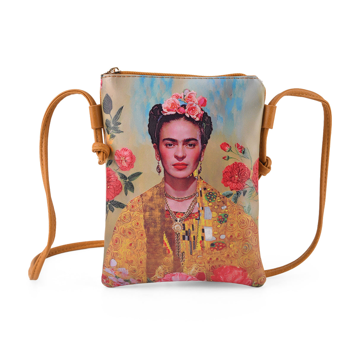 Womens RFID Blocking Multi-colour Lady Crossbody Sling Bag - Yellow V32607415 0