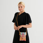 Womens RFID Blocking Multi-colour Lady Crossbody Sling Bag - Yellow_8508251