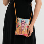 Womens RFID Blocking Multi-colour Lady Crossbody Sling Bag - Yellow_8508251