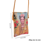 Womens RFID Blocking Multi-colour Lady Crossbody Sling Bag - Yellow_8508251