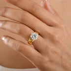 TJC BIRTHDAY SPECIAL - D'Joy Moissanite Solitaire Ring in 18K Vermeil Yellow Gold Plated Sterling Silver 4.00 Ct._8508287_1
